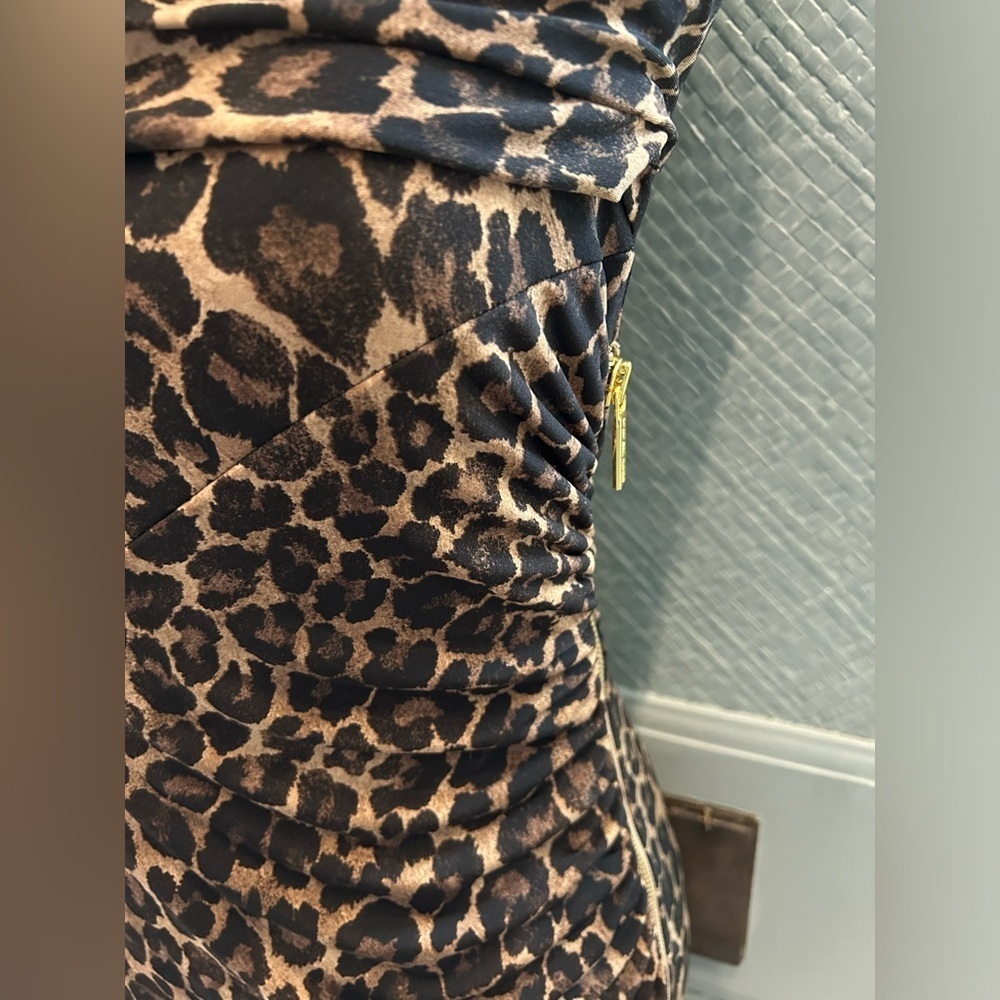 Michael Kors animal print dress with side zipper - Picture 3 of 5